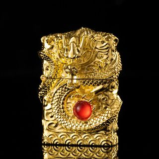 BẬT LỬA ZIPPO RỒNG CẨN NGỌC ĐỎ - XÀI XĂNG