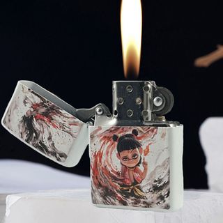 BẬT LỬA ZIPPO SƠN TĨNH ĐIỆN HÌNH NATRA - XÀI XĂNG