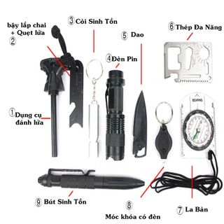 BỘ DỤNG CỤ SINH TỒN 10 MÓN