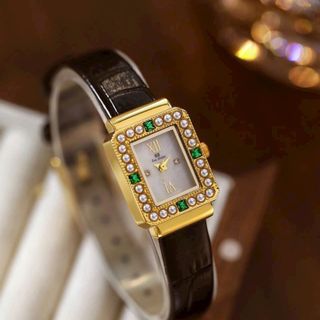 Đồng hồ da ngọc trai nữ