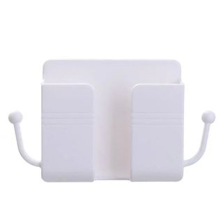 Hộp đựng điều khiển điều hòa dán tường, đựng remote tivi, điện thoại, kèm râu móc treo chìa khóa 2 bên - Hộp treo điện thoai có râu giá sỉ