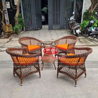 Ghế mây tròn hàng rào cao cấp ngoài trời giá rẻ