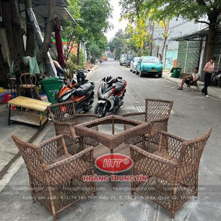 Ghế mây dây tròn ghế diana hàng rào
