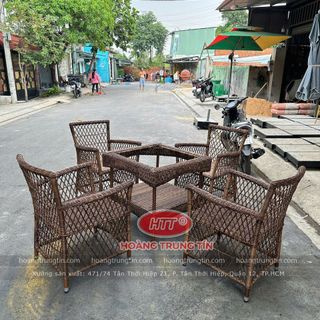 Ghế mây dây tròn ghế diana hàng rào