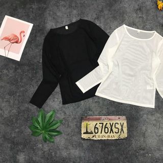 Tank lưới tay dài Size m L