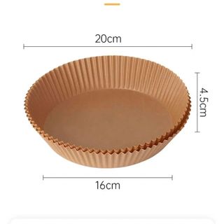Combo 50 dĩa giấy nến đa dụng tròn HÀNG NHẸ - dùng được cho nồi chiên không dầu - Set 50 dĩa giấy nến giá sỉ