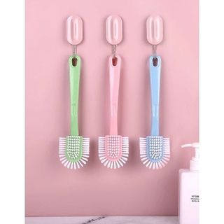 Bàn Chải Chà Giày 5 Mặt Cán Dài Đầu Lông Mềm, Cọ chà giày thiết kế Hình Chữ U Thông Minh Cọ Sâu Vào Những Góc Khó Chải Sạch - Bàn chải chà giày 5 mặt giá sỉ