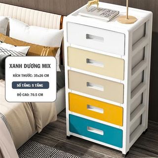 Tủ nhựa đựng đồ đa sắc 5 tầng