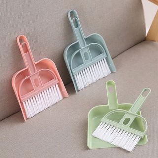 Bộ chổi quét bụi và ki hốt rác mini tiện dụng phù hợp quét máy tính, bàn ghế văn phòng - Bộ chổi quét bụi giá sỉ