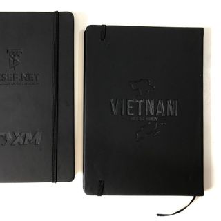 SBG R01- Sổ Bìa Gỗ khắc Logo và nội dung theo yêu cầu