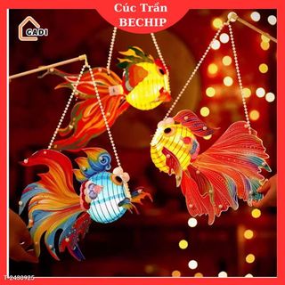 ĐÈN LỒNG TRUNG THU CON CÁ NHIỀU MÀU
