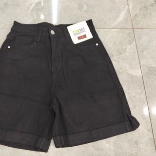Quần short Jeans nữ - đen