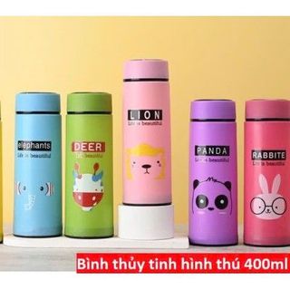 Bình thủy tinh hình Deer 400ml