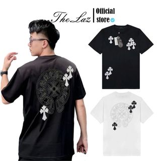 Áo Thun Chrome Heart V2 Thêu Logo Bạc - Áo Thun Nam Nữ Unisex, Vải Cotton Dày Mịn 100%