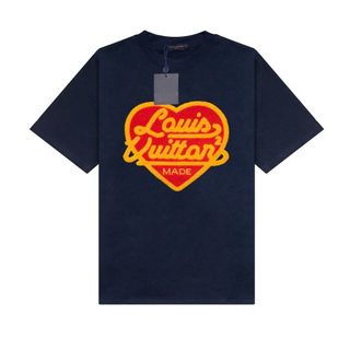 Áo Thun Lờ Vê Heart Thêu Xù Made Crewneck - Áo Thun Nam Nữ Unisex, Chất Vải Cotton Dày Mịn