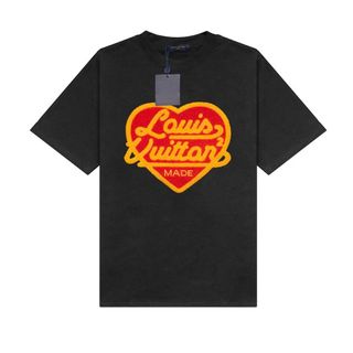 Áo Thun Lờ Vê Heart Thêu Xù Made Crewneck - Áo Thun Nam Nữ Unisex, Chất Vải Cotton Dày Mịn