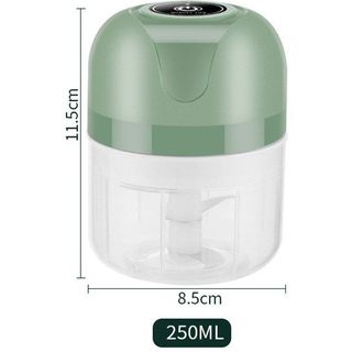 Máy Xay Tỏi Sạc Điện Màu Xanh