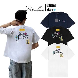 Áo Thun Lờ Vê Thêu Họa Tiết Mới - Áo Thun Nam Nữ Unisex, Chất Vải Cotton Dày Mịn
