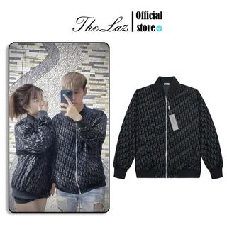 Áo Bomber Đì O Monogram Siêu Chất - Áo Bomber Nam Nữ Unisex, Chất Vải Dù Mịn