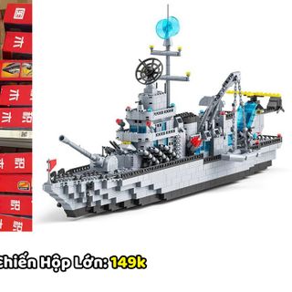 Đồ Chơi Lắp Ráp Tàu Chiến SIZE 74CM Cho Bé Từ 6 Tuổi Sáng Tạo, Xếp Hình Lớn