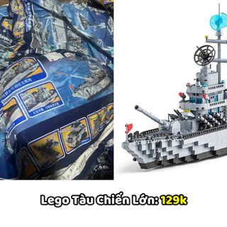 Đồ Chơi Lắp Ráp Tàu Chiến SIZE 74CM Cho Bé Từ 6 Tuổi Sáng Tạo, Xếp Hình Lớn