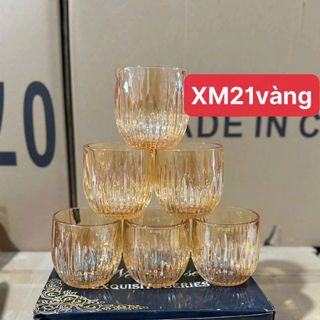 XM21-BỘ 6 LY THUỶ TINH TRÒN 270ml ( Thùng 12B ) giá sỉ