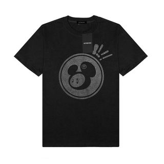 Áo Thun Poppop_Hihi Đính Đá - Áo Thun Nam Nữ Unisex, Chất Vải Cotton Dày Mịn