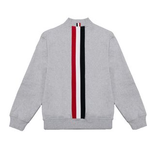Bomber ThomeBrown RWB Phối Sọc Sau Lưng Áo Thời Trang Unisex, Vải Chân Cua Dày Mịn