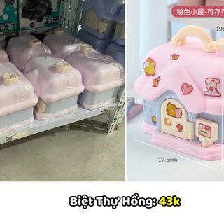 Hộp Tiết Kiệm Cho Bé Đồ Chơi Ống Tiết Kiệm Kèm Khoá, Quà Tặng Dễ Thương Cho Bé