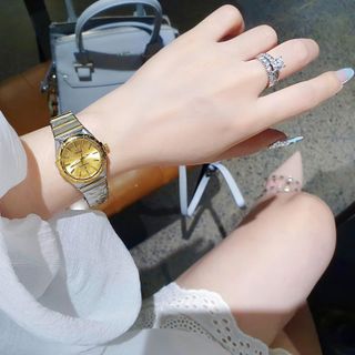 ĐỒNG HỒ NAM NỮ TRUNG CẤP ÔMÊGI DÂY THÉP VIỀN LA MÃ
