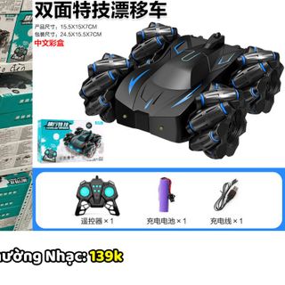 Ô Tô Điều Khiển Từ Xa, Ô Tô Điều Khiển 360 Độ Xoay 8 Hướng, Có Đồng Hồ Điều Khiển Và Đèn