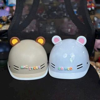 Mũ bảo hiểm cá heo - có phụ kiện ( charm + lỗ tai )