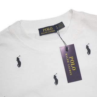 Áo Thun Ralp Laurent Thêu Full Logo Monogram - Áo Thun Nam Nữ Unisex, Chất Cotton Dày Mịn
