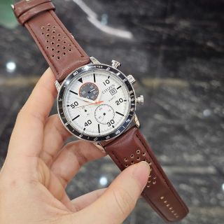 Đồng hồ Citizen eco drive dây da full kim