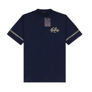 Áo Thun Lờ Vê Thêu Chữ Vàng Xích Tay - Áo Thun Nam Nữ Unisex, Chất Vải Cotton Dày Mịn