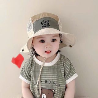 Mũ Chống Nắng Vành Rộng Cho Bé Phòng Cách Hàn Quốc