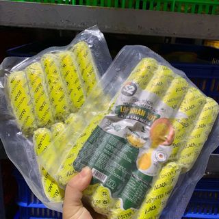Xúc xích giấy bạc nhân kem sầu riêng (10 cái / 500g / Gói)