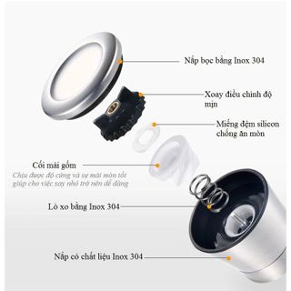 LỌ XAY TIÊU INOX 304