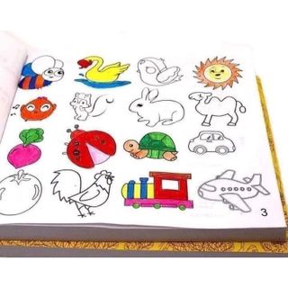 SÁCH TÔ MÀU 5000 HÌNH KÈM HỘP MÀU