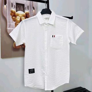 Sơ mi vải đũi tay ngắn