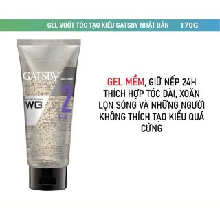 Gel Vuốt Tóc GATSBY Water Gloss GEL giúp cứng tóc, dễ dàng tạo kiểu.