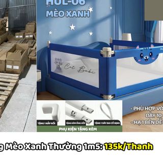 Thanh Chắn Giường Cho Bé Cao Cấp 2024, Thanh Chắn Nâng Hạ Một Bên An Toàn Cho Bé