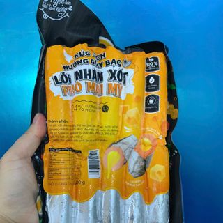 Xúc xích giấy bạc lõi phô mai Mỹ (10 cái / 500g / Gói)