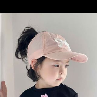 Mũ lưỡi trai thêu nơ cho bé gái