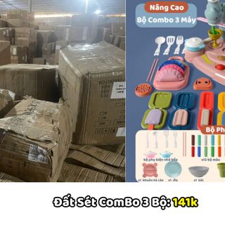 Bộ Đồ Chơi Đất Sét Nấu Ăn Đất Nặn Tạo Hình Kích Thích Sáng Tạo, An Toàn Cho Bé