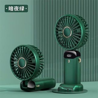 Quạt Tích Điện Cầm Tay Gấp Gọn Có Led (Thùng 100 Cái)