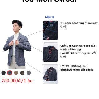 Blazer chất Cashmere màu 10