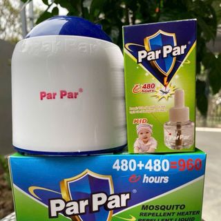 Máy Đuổi Muỗi Xông Tinh Dầu ParPar ( 1 máy kèm 1 lọ dầu )