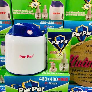 Máy Đuổi Muỗi Xông Tinh Dầu ParPar ( 1 máy kèm 1 lọ dầu )