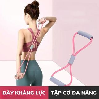 Dây kháng lực số 8 , dây kháng lực chuyên dụng tập yoga, gym. Đàn hồi cực tốt, bền, đẹp mầu sắc đa dạng tập vai cơ chân cơ đùi, giảm mỡ bụng hiệu quả sau 01 tuần tập